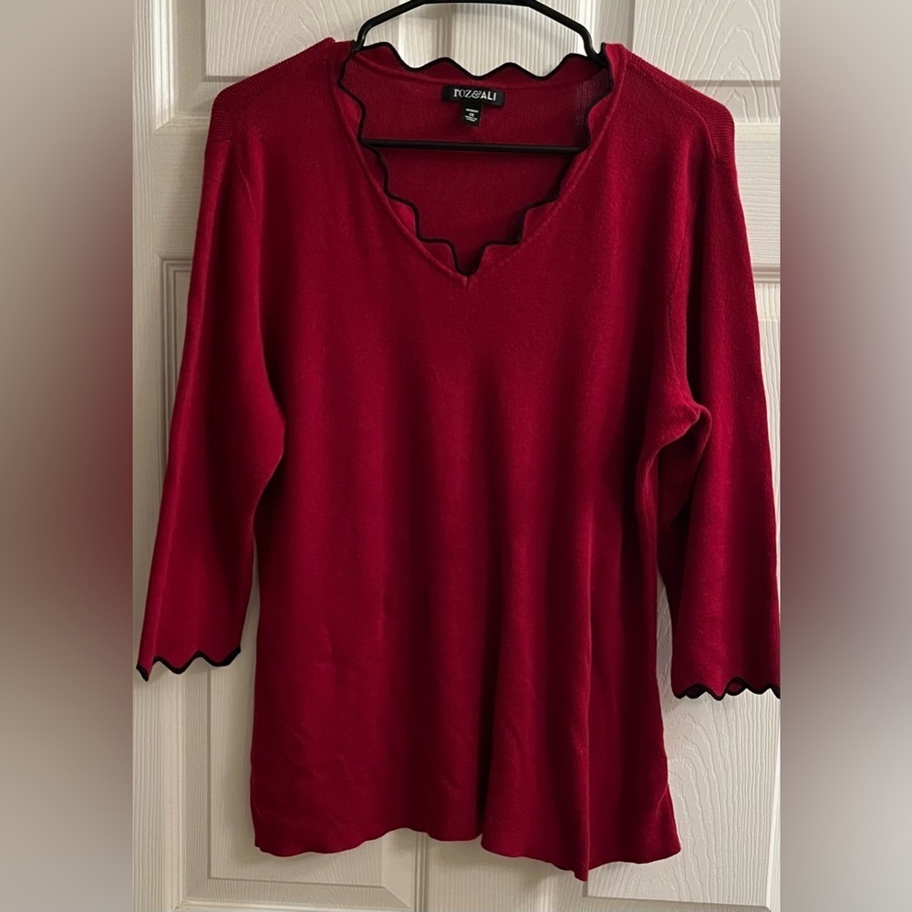 ROZ & ALI~SWEATER/ BLOUSE~1X